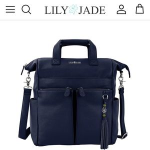 Lily Jade Navy Diaper Bag